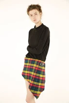 Buchanan V-Cut Tartan Skirt