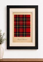 Clan Tartan Swatch Art Royal Stewart