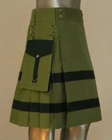 Modern Kilt For Active Men In Green