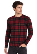 Fraser Round Neck Full Sleeve Tartan Polo Shirt