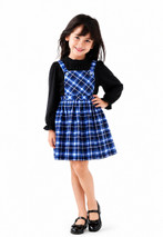 Girl's Tartan Pinafore Dress