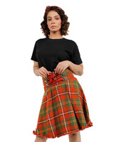 Buchanan Lace-Up Plaid Skirt
