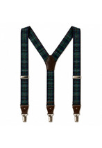 Forth Leather-Tab Tartan Braces