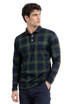 Black Watch Full Sleeve Tartan Polo Shirt