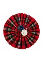 MacDonald 3 Buttons Tartan Brooch