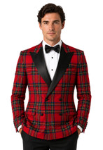 MacGregor Men's Double Breasted Tartan Dinner Jacket