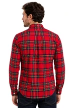 Black Watch Plaid Long Sleeve Button Shirt