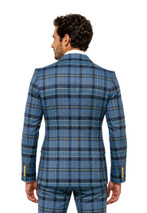Black Watch Skinny Double-Breasted Tartan Jacket