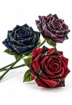 MacKenzie Tartan Stem Rose