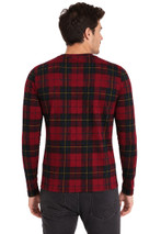 MacPherson Round Neck Full Sleeve Tartan Polo Shirt