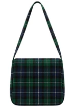 Multi Pockets Tartan Shoulder Bag