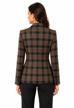 Black Watch Women's Tartan Jacket 2 Button Fastening