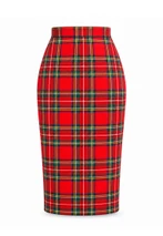 Royal Stewart Eternal Grace Plaid Midi Skirt