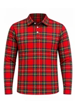 Royal Stewart Full Sleeve Tartan Polo Shirt
