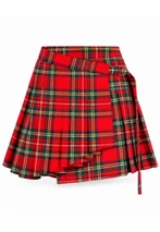 Royal Stewart Lassie Wrap Plaid Skirt