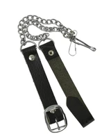 Boys' White Cowhide Sporran - Sporran Belt view