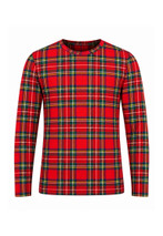 Royal Stewart Round Neck Full Sleeve Tartan Polo Shirt