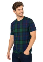 Royal Stewart Round Neck Half Sleeve Plaid Shirt