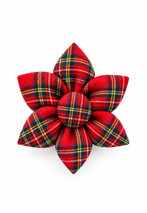 Royal Stewart Tartan Petal Brooch