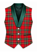 Royal Stewart Tartan Vest With Lapels