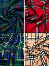 Tartan Plaid Fabrics Per Yard