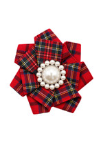 Barrette à cheveux motif tartan (lot de deux)