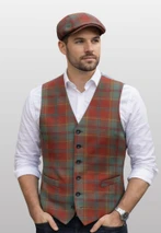 Buchanan Tartan Waistcoat with Straight Cut Bottom