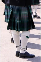 Vegan Kilt - back drape view