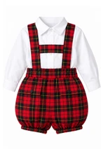 Wallace Baby Boys Tartan H-Bar Set
