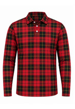 Wallace Full Sleeve Tartan Polo Shirt