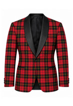 Wallace Tartan Men's Single Breasted Tartan Dinner Jacket