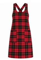 Wallace Tartan Cross Back Apron