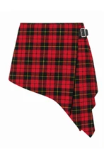 Wallace V-Cut Tartan Skirt