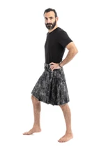 Washed Denim Kilt Side