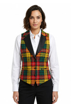 Bruce Women's Tartan Waistcoat with Lapels