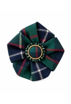 Cameron Beaded Tartan Brooch