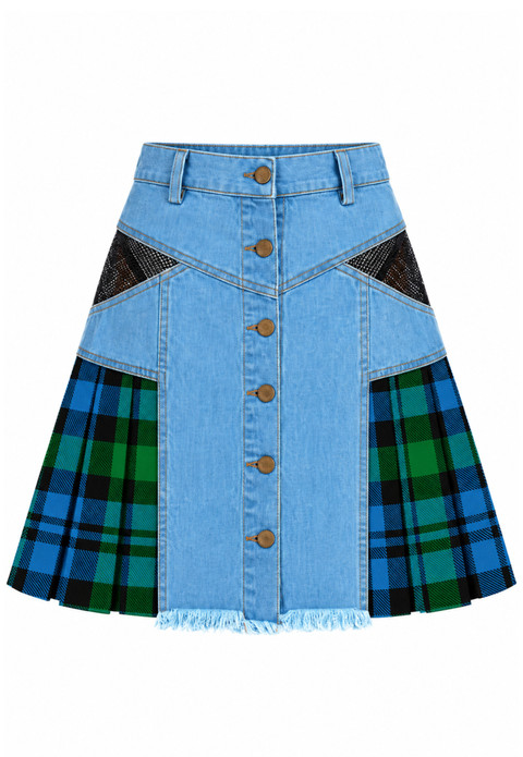 Campbell Tartan en denim Campbell - Style estival