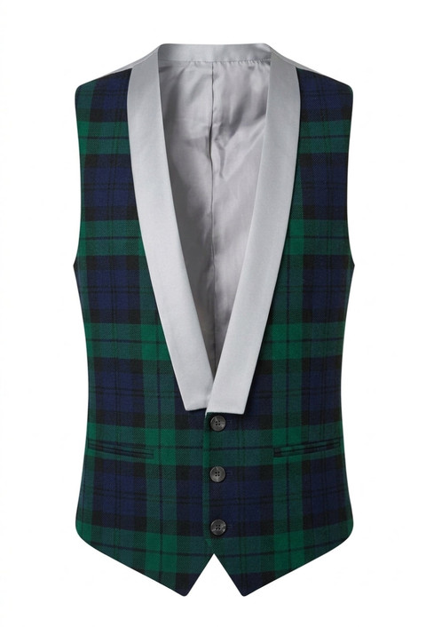 Campbell Tartan Vest With Lapels
