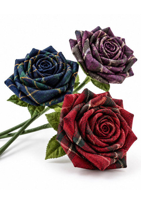 Fraser Tartan Stem Rose