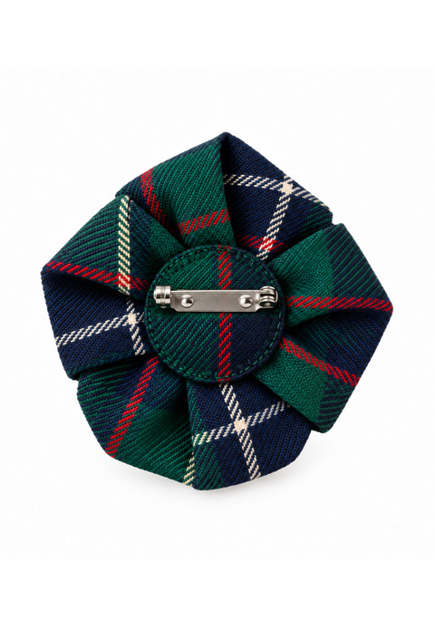 Beaded Tartan Brooch