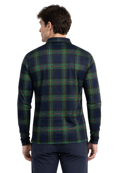 Gordon Full Sleeve Tartan Polo Shirt