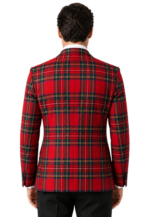 Lindsay Men's Double Breasted Tartan Dinner Jacket