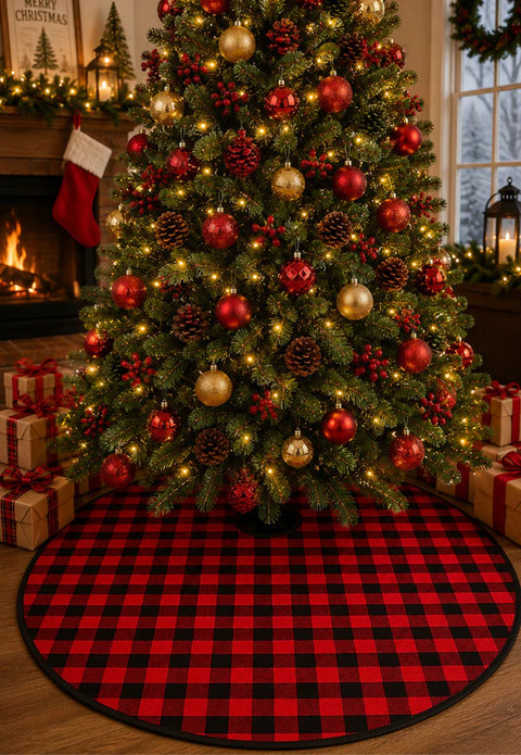 Lindsay Tartan Christmas Tree Skirt