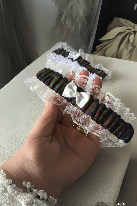Lindsay Tartan Wedding Garters