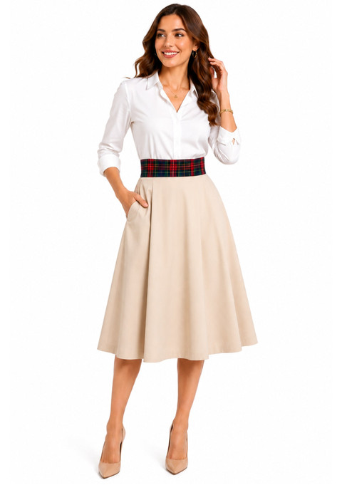 Lindsay Tartan Bow Belt