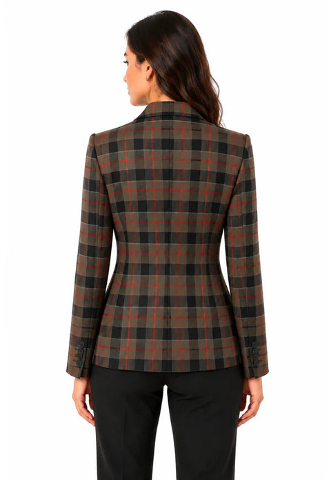 MacDonald Women's Tartan Jacket 2 Button Fastening