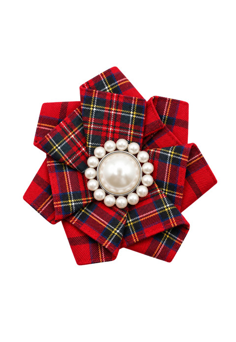 Black Watch Tartan Hairbrooch Clip (Set of two)