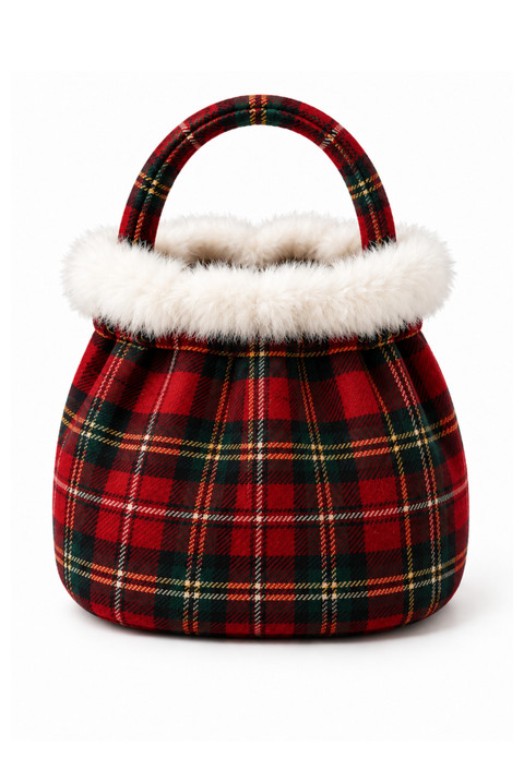 MacPherson Plaid Christmas Reticule Bag