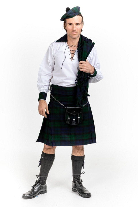 Tartan Kilts in Black Watch Tartan