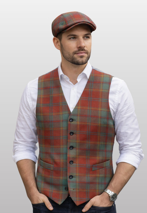 Murray Tartan Waistcoat with Straight Cut Bottom